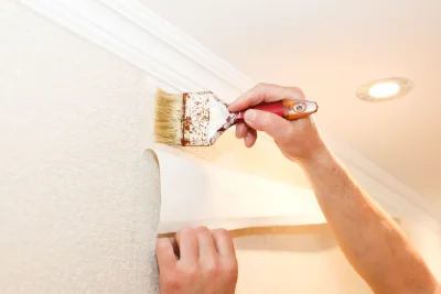 Pose de papier peint à Varzay — revêtements muraux et toiles de verre